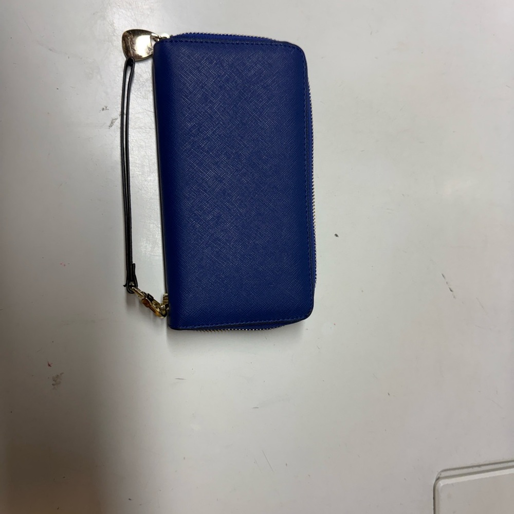 Source Unknown Blue Wallet with Gold Accents - Picture 2 of 3